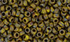 Matubo Seed Bead 7/0 : Opaque Yellow - Picasso