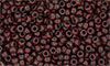 Matubo Seed Bead 7/0 : Opaque Red - Picasso