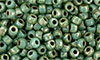 Matubo Seed Bead 7/0 : Turquoise - Silver Picasso