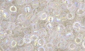 Matubo Seed Bead 7/0 : Crystal AB