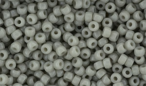 Matubo Seed Bead 8/0 : Opaque Ashen Gray