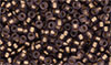 Matubo Seed Bead 8/0 : Matte - Amethyst - Bronze Ice-Lined