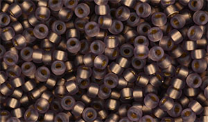 Matubo Seed Bead 8/0 : Matte - Amethyst - Bronze Ice-Lined