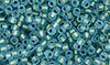 Matubo Seed Bead 8/0 : Matte - Aquamarine - Bronze Ice-Lined