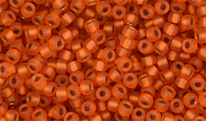 Matubo Seed Bead 8/0 : Matte - Hyacinth - Bronze Ice-Lined