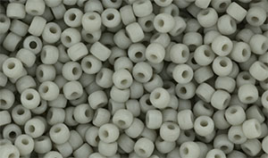 Matubo Seed Bead 8/0 : Matte - Ashen Gray