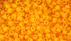 Matubo Seed Bead 8/0 : Matte - Milky Orange