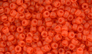 Matubo Seed Bead 8/0 : Matte - Milky Grapefruit