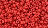Matubo Seed Bead 8/0 : Matte - Opaque Red