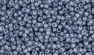 Matubo Seed Bead 11/0 : Luster - Transparent Blue