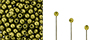 Finial Half-Drilled Round Bead 2mm : ColorTrends: Saturated Metallic Meadowlark