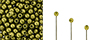 Finial Half-Drilled Round Bead 2mm : ColorTrends: Saturated Metallic Meadowlark