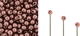 Finial Half-Drilled Round Bead 2mm Tube 2.5" : ColorTrends: Saturated Metallic Blooming Dahlia