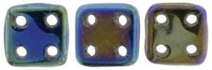 CzechMates QuadraTile 6mm Tube 2.5" : Iris - Blue