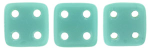 CzechMates QuadraTile 6mm Tube 2.5" : Turquoise