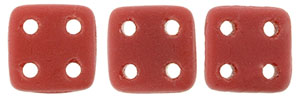 CzechMates QuadraTile 6mm Tube 2.5" : Matte - Opaque Red