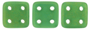 CzechMates QuadraTile 6mm : Sueded Gold Atlantis Green