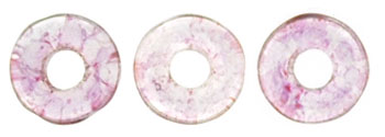 Ring Bead 1/4mm Tube 2.5" : Luster - Transparent Topaz/Pink