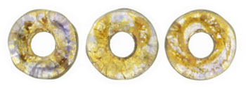Ring Bead 1/4mm Tube 2.5" : Luster - Transparent Gold/Smokey Topaz