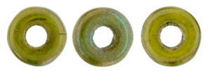 Ring Bead 4 x 1mm : Oxidized Bronze Chartreuse