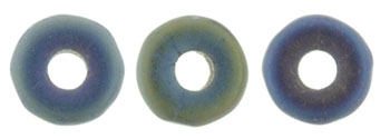 Ring Bead 1/4mm Tube 2.5" : Matte - Iris - Blue