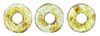 Ring Bead 4 x 1mm : Luster - Transparent Green