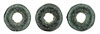 Ring Bead 4 x 1mm : Metallic Suede - Lt Green