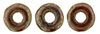 Ring Bead 4 x 1mm : Opaque Red - Bronze Picasso