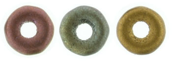 Ring Bead 1/4mm Tube 2.5" : Matte - Metallic Bronze Iris