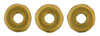 Ring Bead 1/4mm Tube 2.5" : Matte - Metallic Anitque Gold