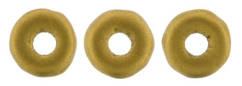 Ring Bead 1/4mm Tube 2.5" : Matte - Metallic Anitque Gold