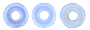 Ring Bead 1/4mm Tube 2.5" : Luster Iris - Milky Sapphire