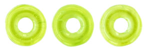 Ring Bead 1/4mm Tube 2.5" : Luster Iris - Milky Dk Peridot