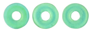 Ring Bead 4 x 1mm : Luster Iris - Atlantis Green