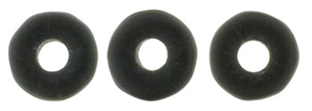 Ring Bead 4 x 1mm : Matte - Jet