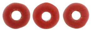 Ring Bead 1/4mm Tube 2.5" : Matte - Opaque Red