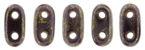 CzechMates Bar 6 x 2mm : Opaque Purple - Bronze Picasso