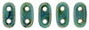 CzechMates Bar 6 x 2mm : Turquoise - Bronze Picasso