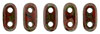 CzechMates Bar 6 x 2mm : Opaque Red - Bronze Picasso