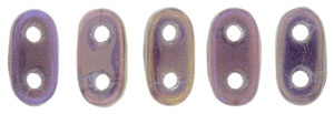 CzechMates Bar 6 x 2mm : Luster Iris - Milky Amethyst