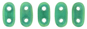 CzechMates Bar 6 x 2mm : Luster Iris - Atlantis Green