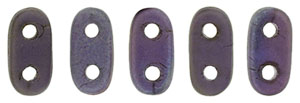 CzechMates Bar 6 x 2mm : Matte - Oxidized Bronze Tanzanite