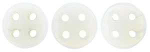 CzechMates QuadraLentil 6mm : Opaque White