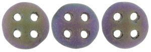 CzechMates QuadraLentil 6mm Tube 2.5" : Matte - Iris - Purple