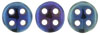 CzechMates QuadraLentil 6mm : Iris - Blue