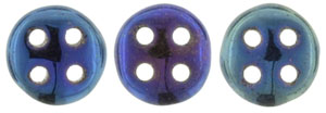 CzechMates QuadraLentil 6mm : Iris - Blue