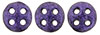 CzechMates QuadraLentil 6mm : Metallic Suede - Purple