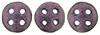CzechMates QuadraLentil 6mm : Metallic Suede - Pink