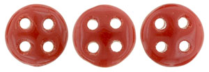 CzechMates QuadraLentil 6mm Tube 2.5" : Opaque Red