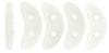 CzechMates Crescent 10 x 3mm Tube 2.5" : Opaque White